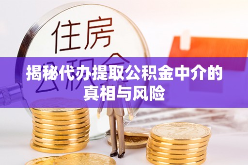 建水揭秘代办提取公积金中介的真相与风险