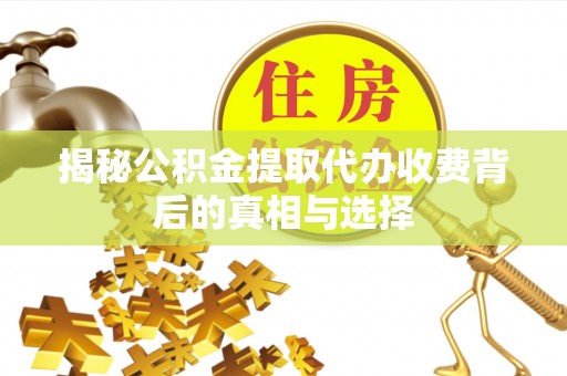 建水揭秘公积金提取代办收费背后的真相与选择