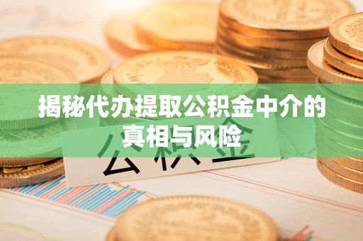 建水揭秘代办提取公积金中介的真相与风险