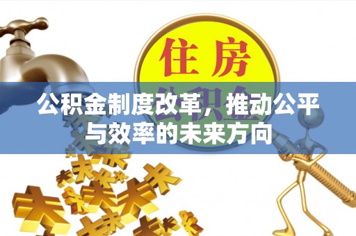 建水公积金制度改革，推动公平与效率的未来方向