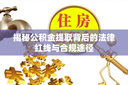 建水揭秘公积金提取背后的法律红线与合规途径