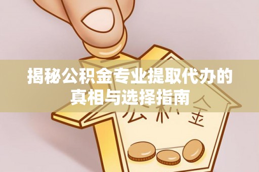 建水揭秘公积金专业提取代办的真相与选择指南