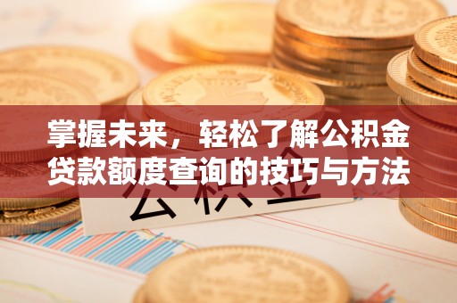 建水掌握未来，轻松了解公积金贷款额度查询的技巧与方法