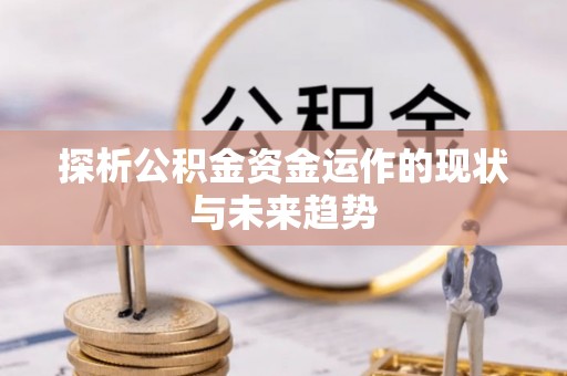 建水探析公积金资金运作的现状与未来趋势